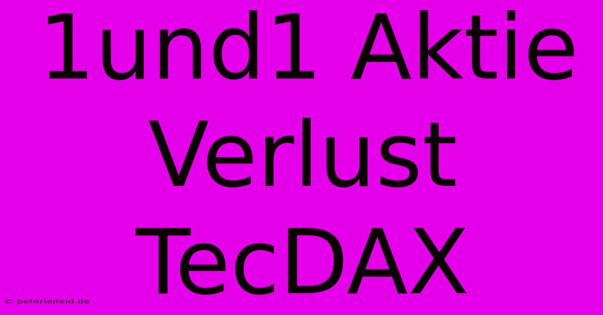 1und1 Aktie Verlust TecDAX