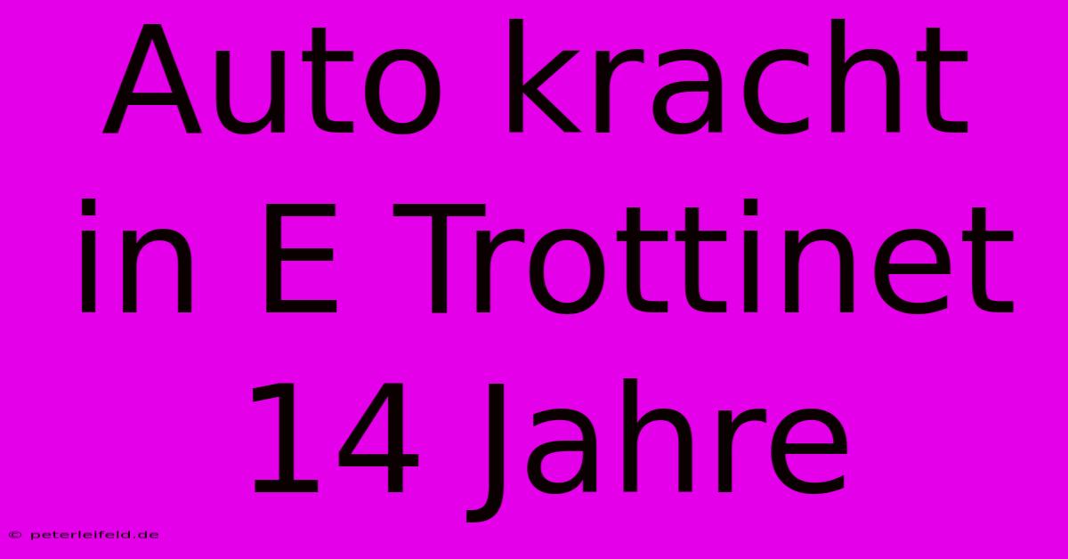 Auto Kracht In E Trottinet 14 Jahre