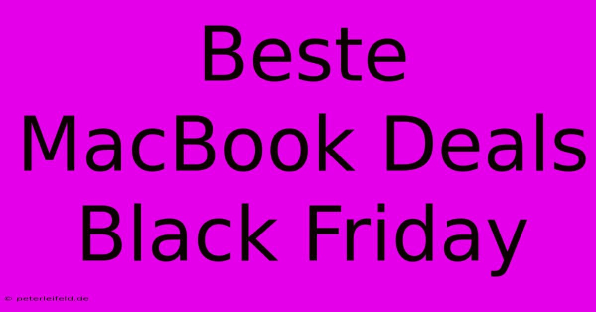 Beste MacBook Deals Black Friday