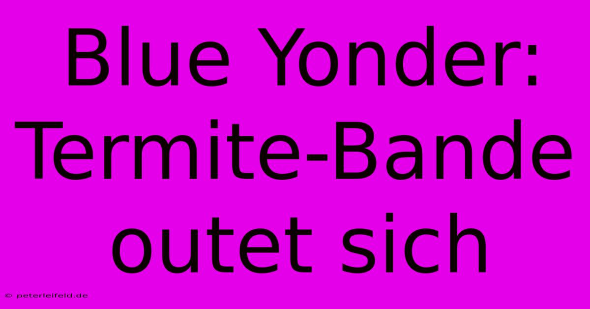 Blue Yonder: Termite-Bande Outet Sich