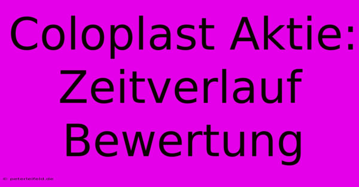 Coloplast Aktie: Zeitverlauf Bewertung