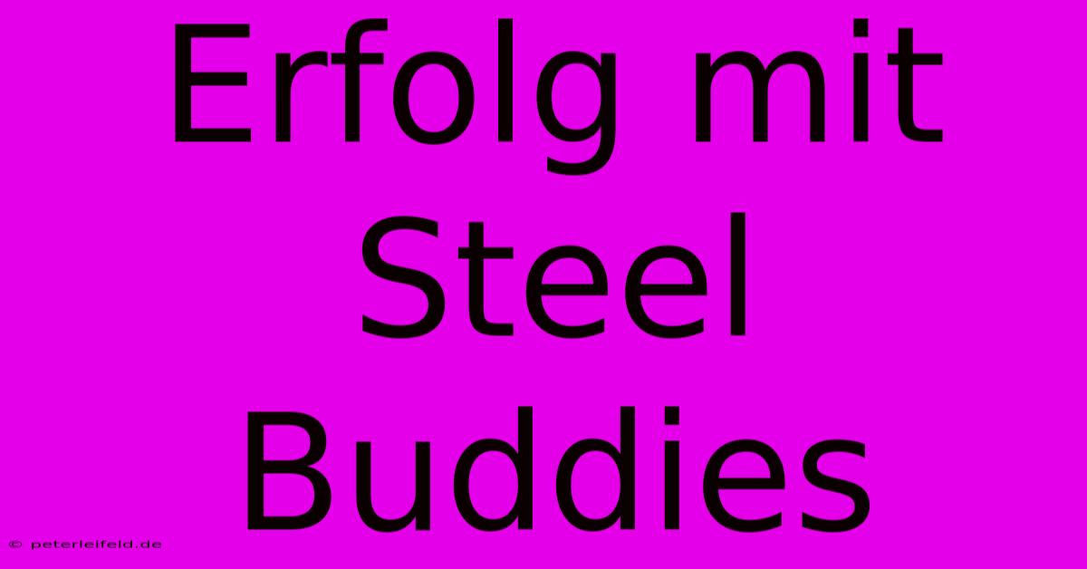 Erfolg Mit Steel Buddies