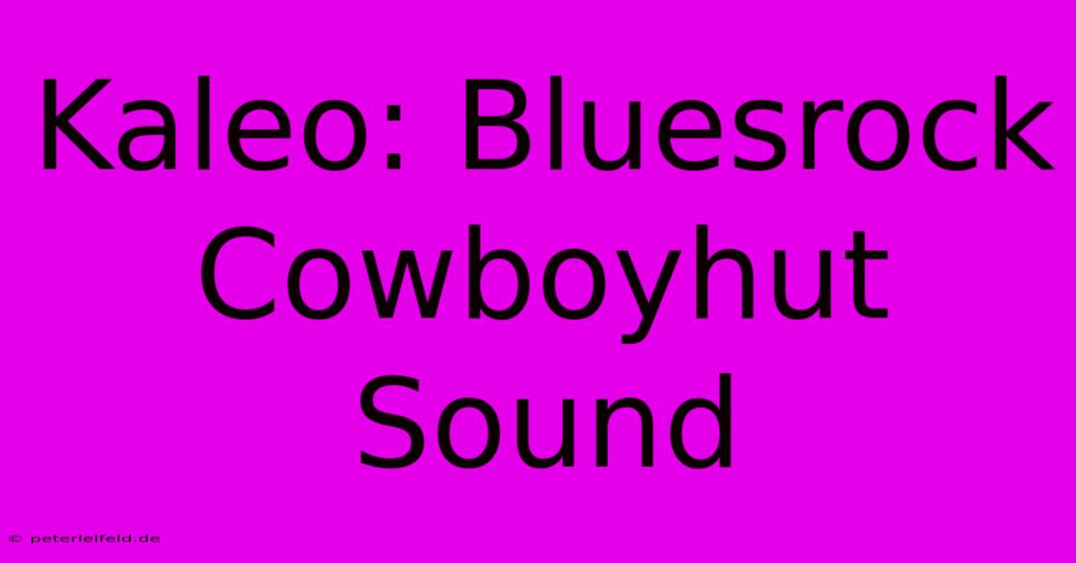 Kaleo: Bluesrock Cowboyhut Sound