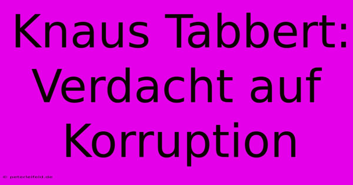 Knaus Tabbert: Verdacht Auf Korruption