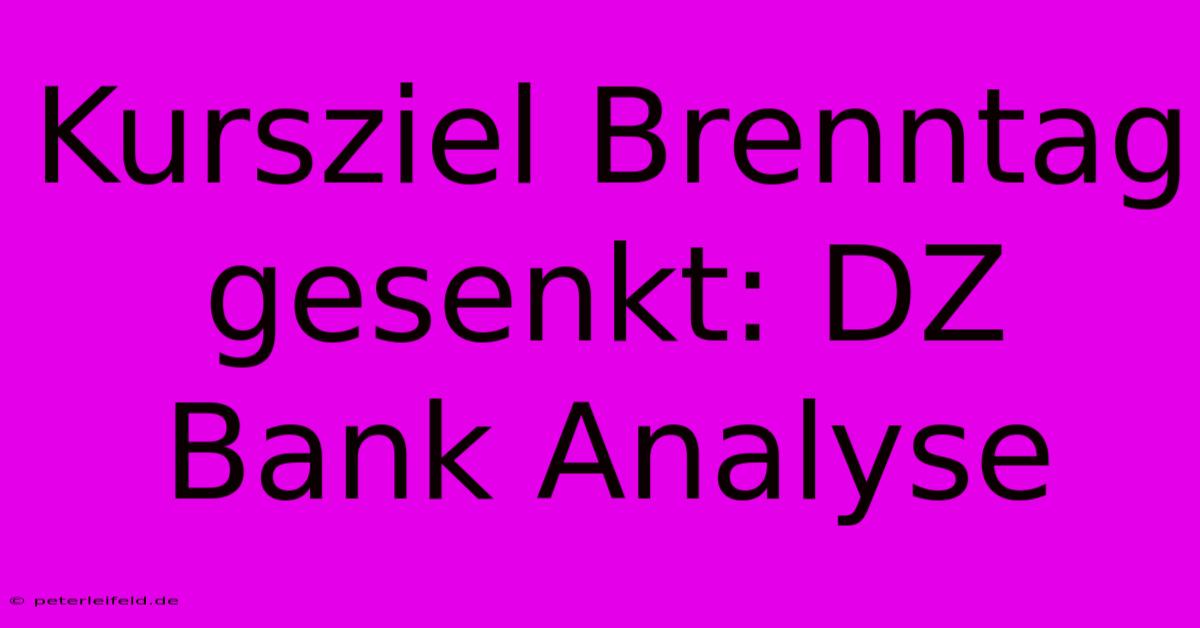 Kursziel Brenntag Gesenkt: DZ Bank Analyse