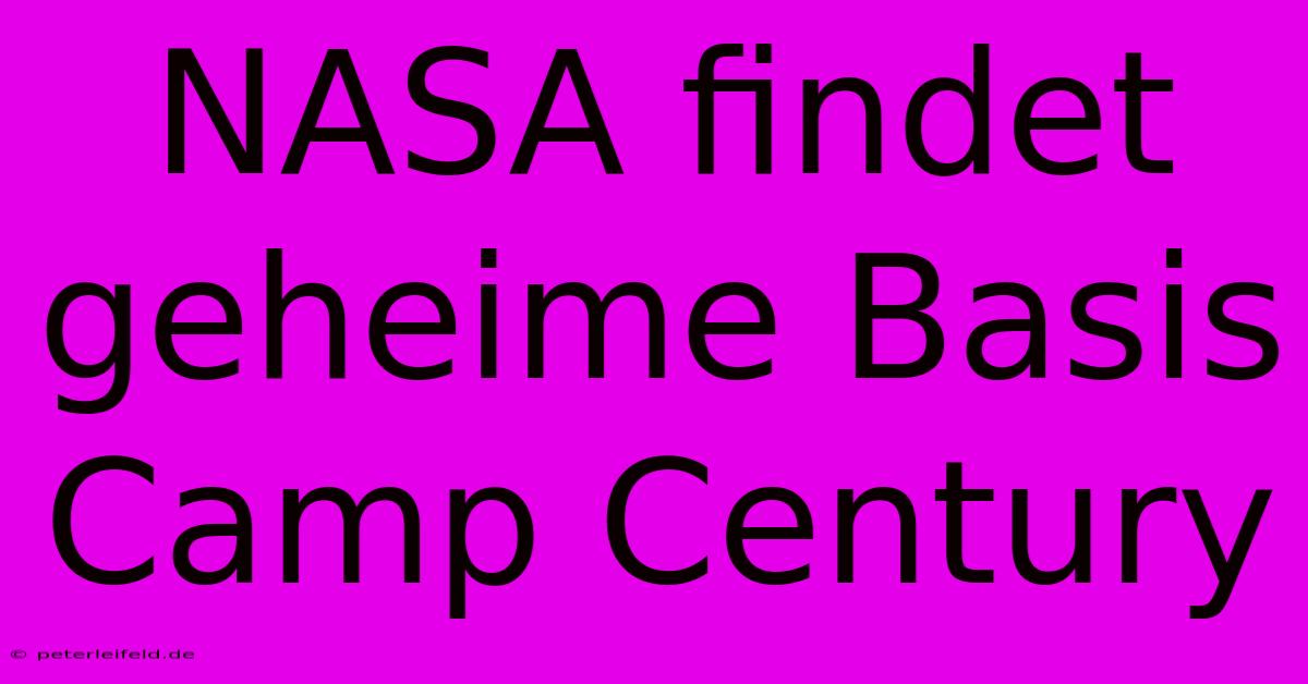 NASA Findet Geheime Basis Camp Century