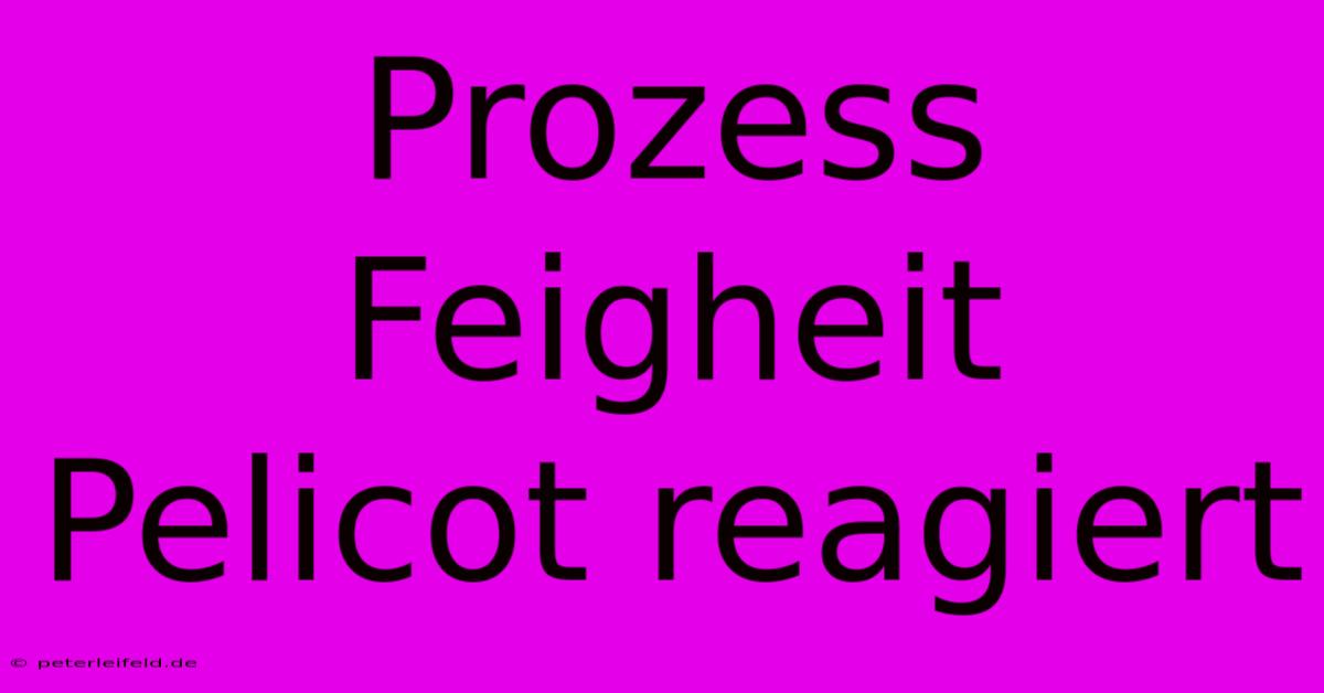 Prozess Feigheit Pelicot Reagiert