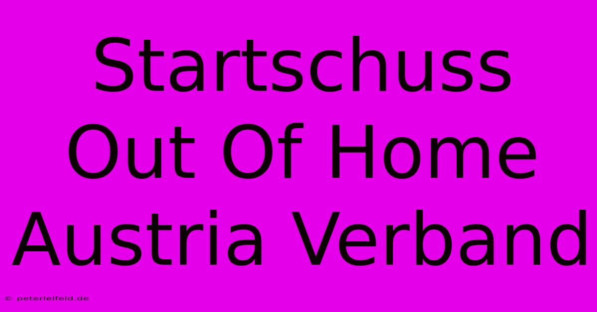 Startschuss Out Of Home Austria Verband