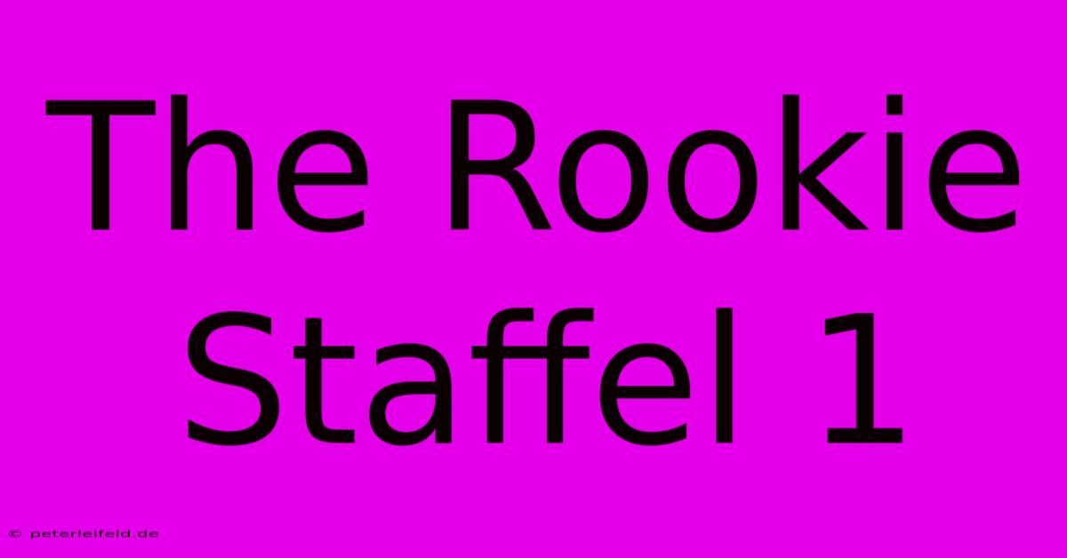 The Rookie Staffel 1