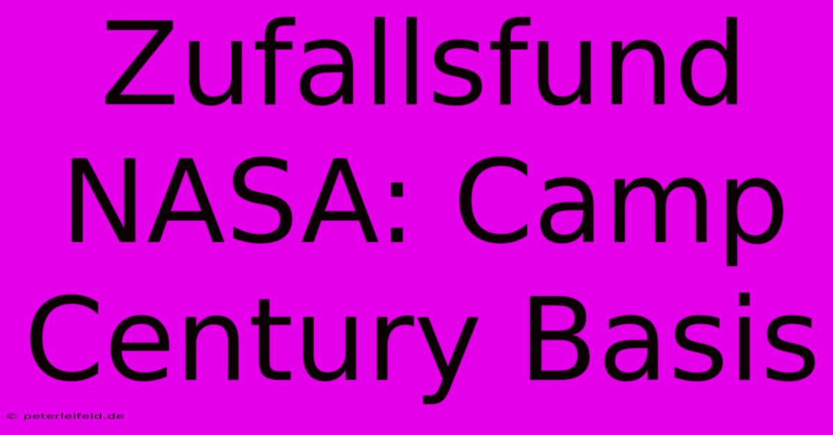 Zufallsfund NASA: Camp Century Basis